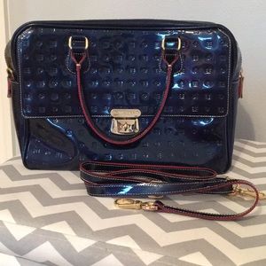 Arcadia Leather Satchel Oceania Blue